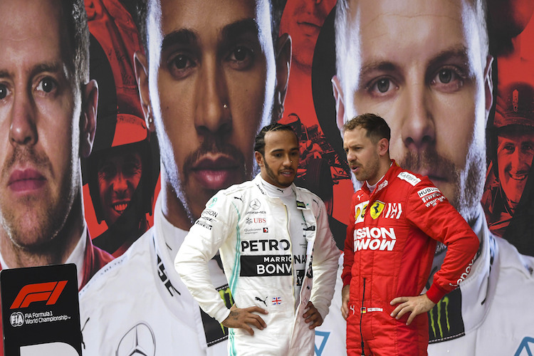 Lewis Hamilton und Sebastian Vettel