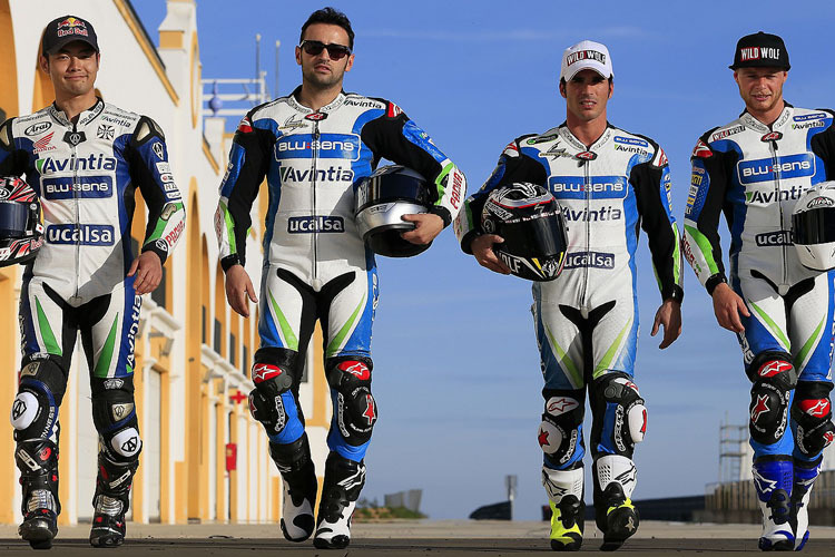 Avintia-Team: Aoyama, Barbera, Elias und Smith