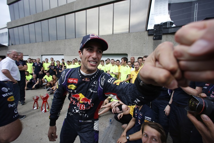 Daniel Ricciardo nach seinem ersten Formel-1-Sieg