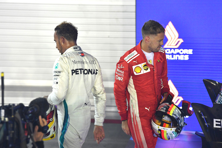Lewis Hamilton und Sebastian Vettel: Nur einer geht Richtung WM-Titel