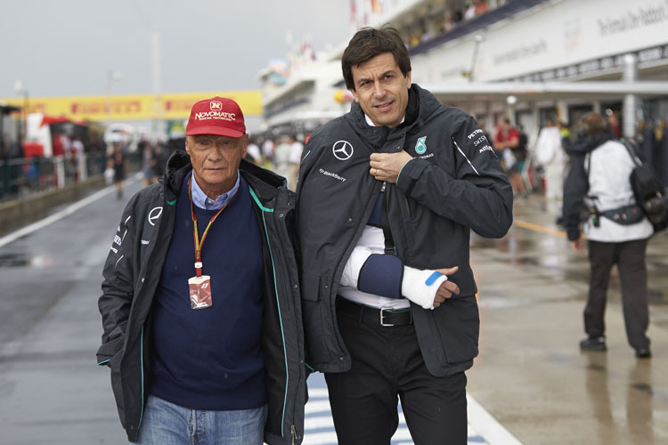 Tiefstapelei oder echte Sorge: Niki Lauda und Toto Wolff relativieren den Mercedes-Vorsprung von Spa