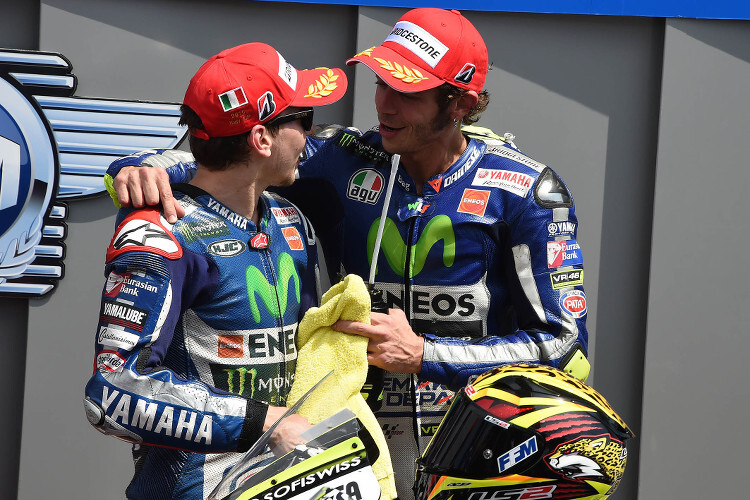 Herrscht 2016 wieder ein normales Arbeitsverhältnis zwischen Lorenzo und Rossi?