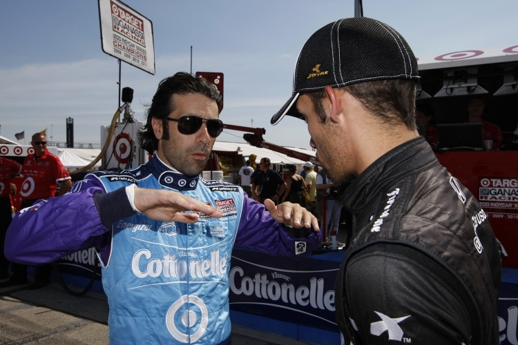 Dario Franchitti gibt Bryan Clauson einige Tipps