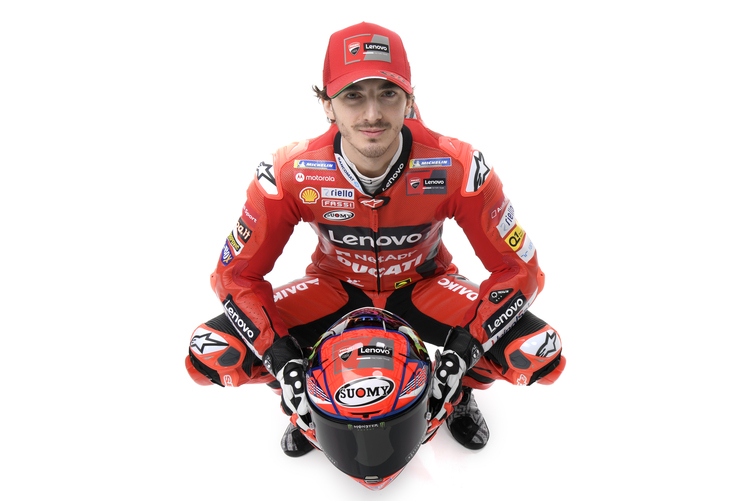 Francesco Bagnaia hat seinen ersten offiziellen Auftritt für das Ducati-Werksteam genossen