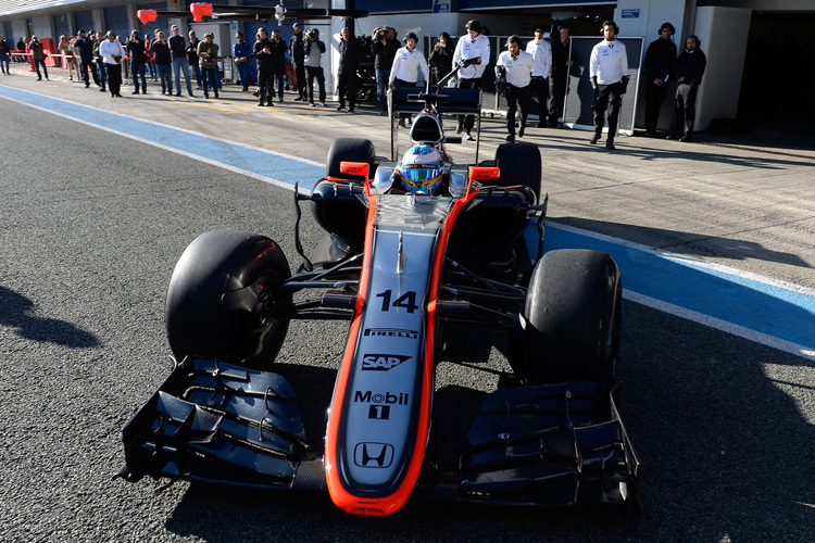 Fernando Alonso im McLaren-Honda