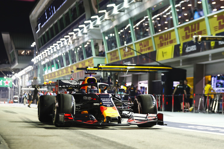 Max Verstappen geht auf eine weitere Singapur-Runde