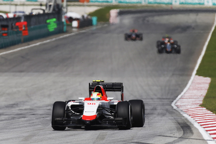 Roberto Merhi in Sepang auf dem Weg zu Rang 15