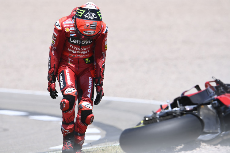 Pecco Bagnaia stürzte in Le Mans und am Sachsenring in aussichtsreicher Position aus dem Rennen