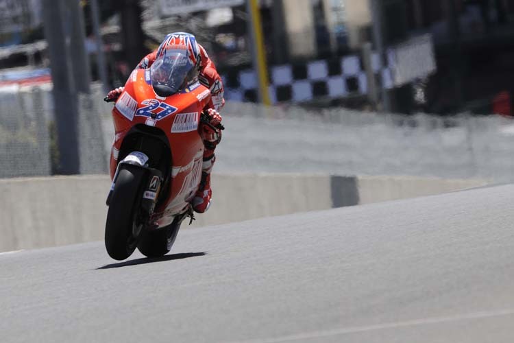 Casey Stoner in Laguna Seca