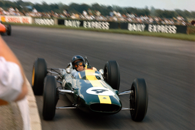 Jim Clark in Silverstone 1963