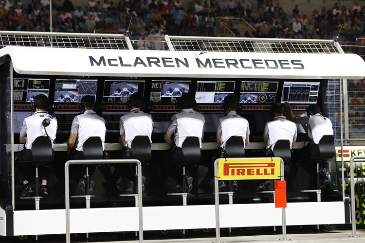 Am McLaren-Kommandostand