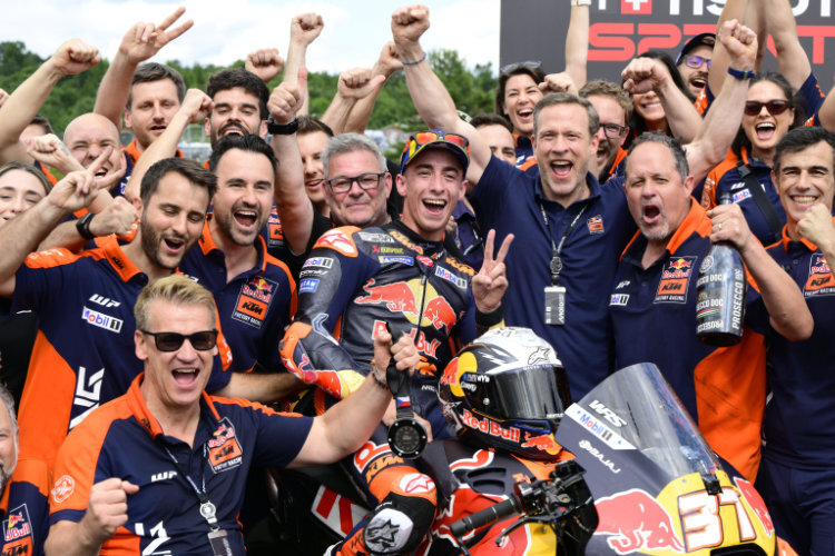 Das KTM-Team hatte Grund zu jubeln
