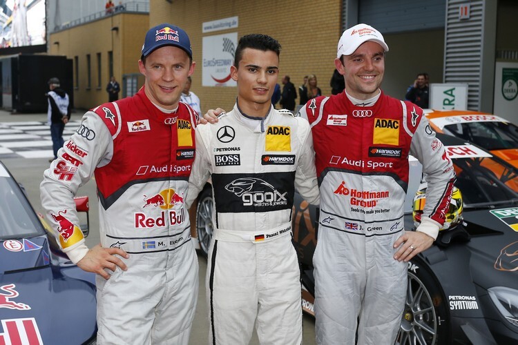 Mattias Ekström und Jamie Green umrahmen Pole-Mann Wehrlein