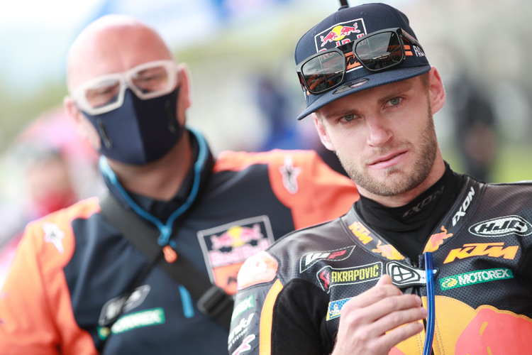 Brad Binder vor dem Rennstart in Montmeló