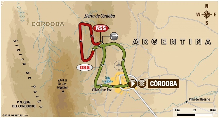 Das Finale der 40. Rallye Dakar bei Cordoba