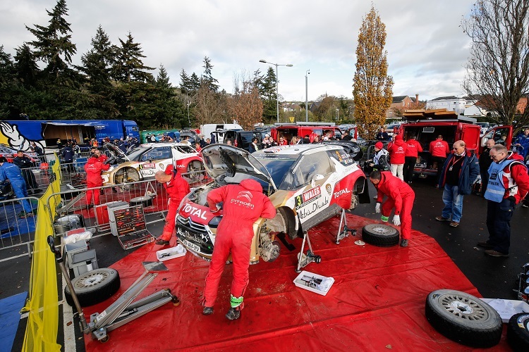 Citroën-Service beim Finale in Wales