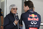 Beim Thema Budgetdeckel sind sich Bernie Ecclestone (li.) und Red Bull Racing-Teamchef Christian Horner nicht einig