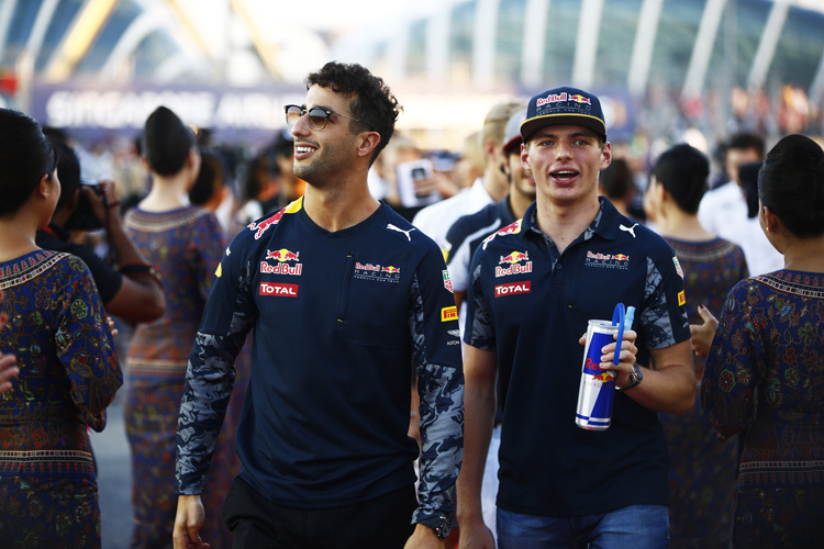 Daniel Ricciardo und Max Verstappen