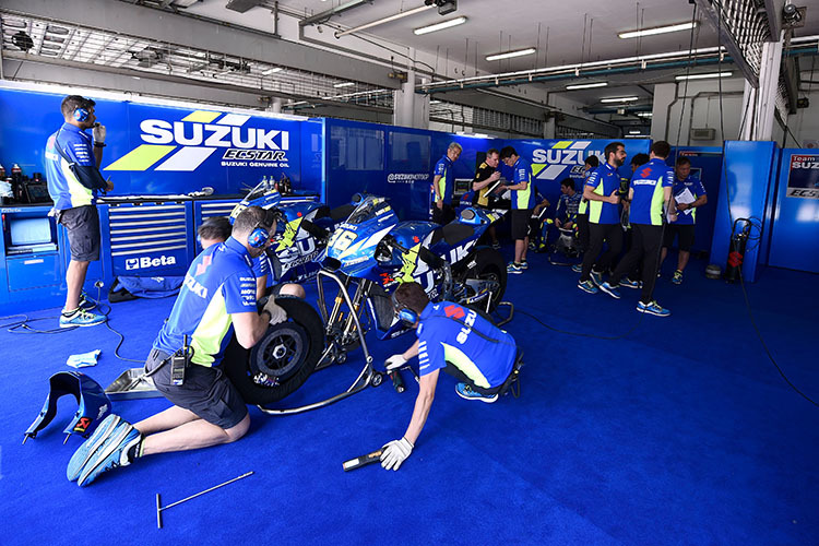 Die Suzuki-MotoGP-Box wird am Jahresende für immer ausgeräumt