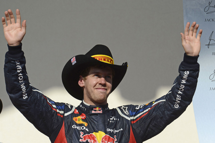 2012 wurde Sebastian Vettel in Austin (Texas) Zweiter