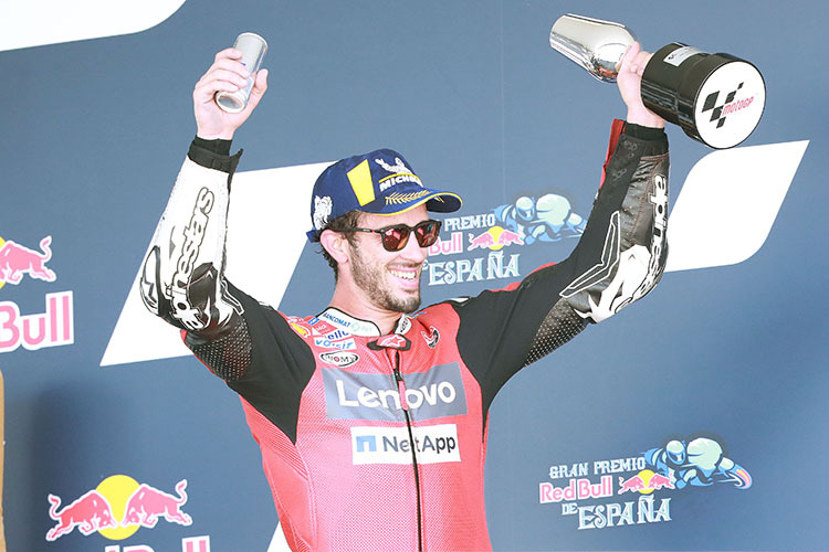 Andrea Dovizioso beim Jerez-GP 2020: Platz 3