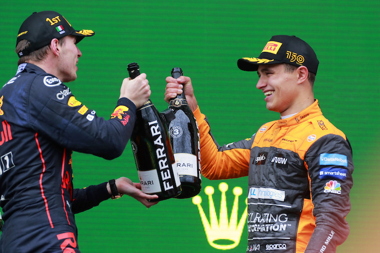 Max Verstappen und Lando Norris