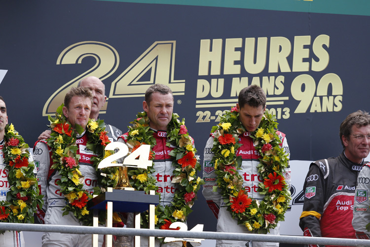 Betrübte Stimmung auf dem Podium