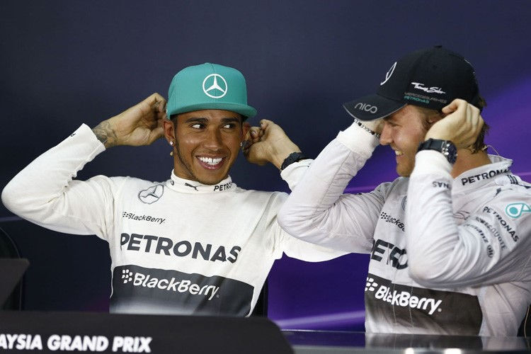 Lewis Hamilton und Nico Rosberg