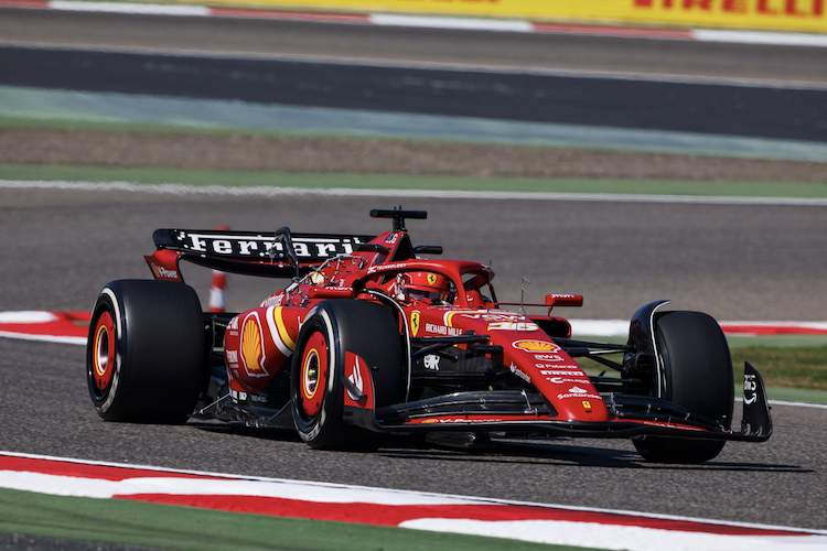 Charles Leclerc im Ferrari