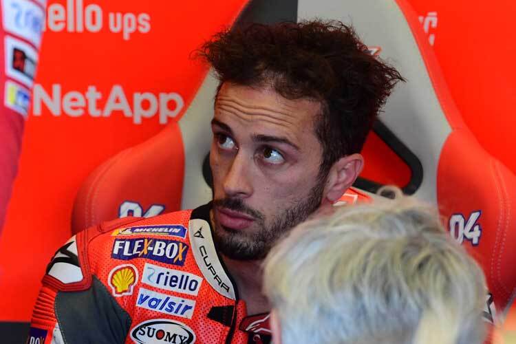 Andrea Dovizioso weiß noch nicht, ob er am Donnerstag wieder fahren kann