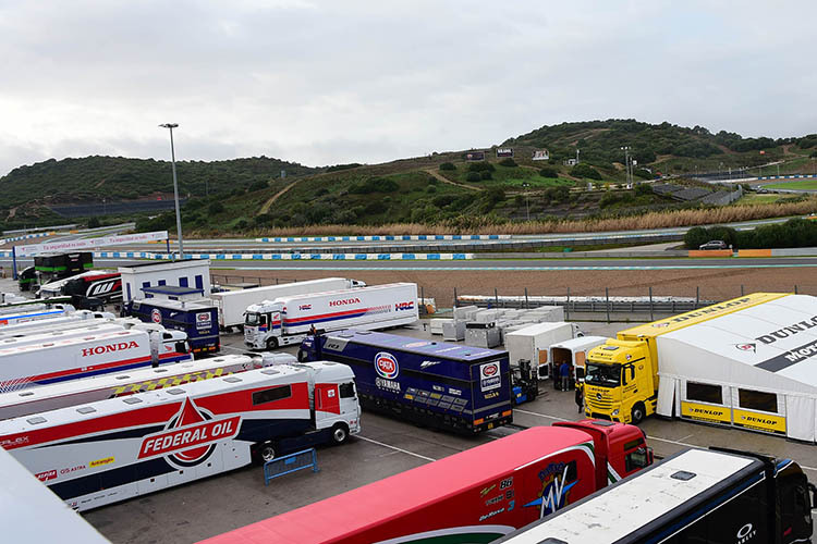 Der Circuito de Jerez heute um 9 Uhr früh