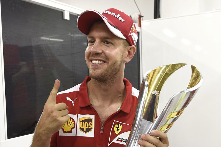 Sebastian Vettel könnte am Sonntag seinen fünften Japan-Sieg holen