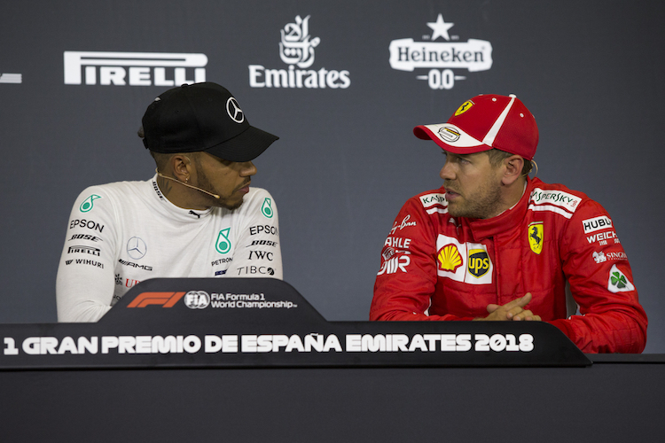 Lewis Hamilton wird sich vor Sebastian Vettel in Acht nehmen müssen