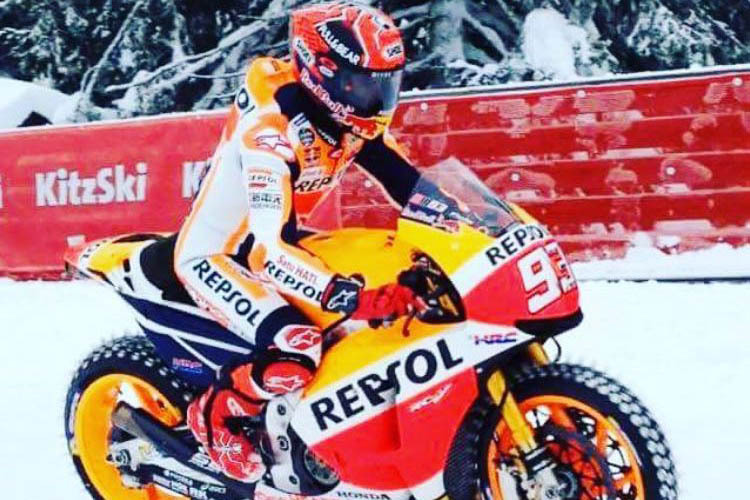 Marc Márquez auf dem Hahnenkamm in Kitzbühel