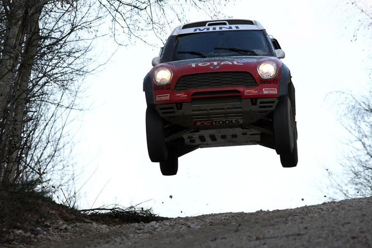 Der X-Raid-Mini beim Test in Burgund