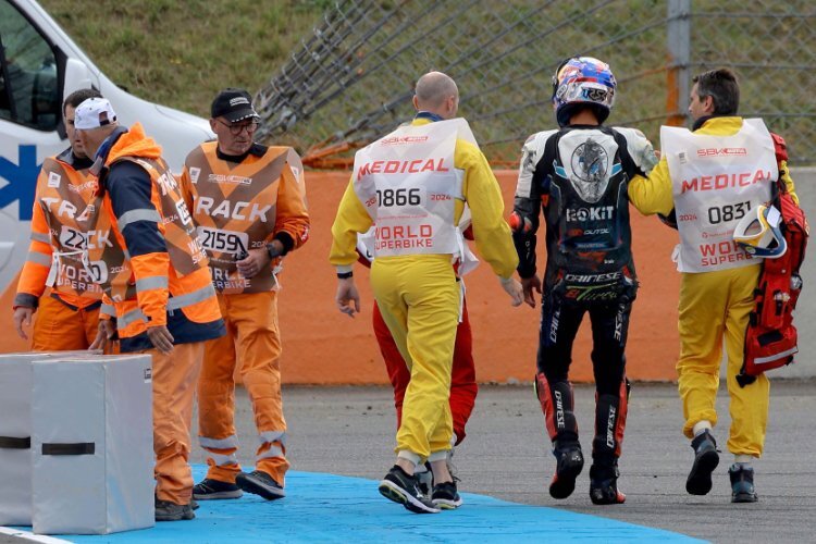 Toprak Razgatlioglu erlitt bei seinem Sturz in Magny-Cours 2024 eine Pneumothorax