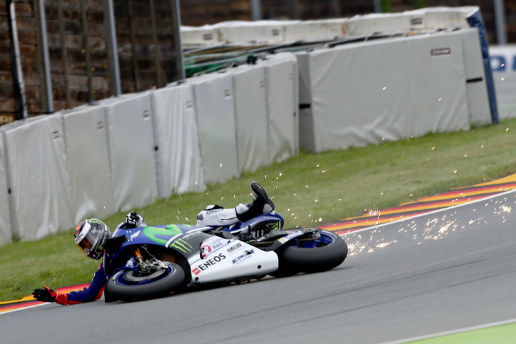 Jorge Lorenzo stürzte im FP1 am Vormittag