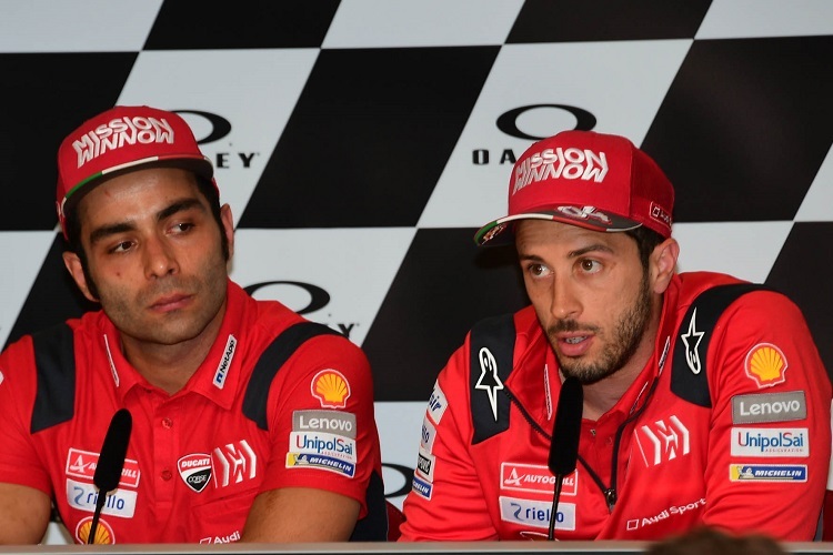 Danilo Petrucci und Andrea Dovizioso vor dem Mugello-GP