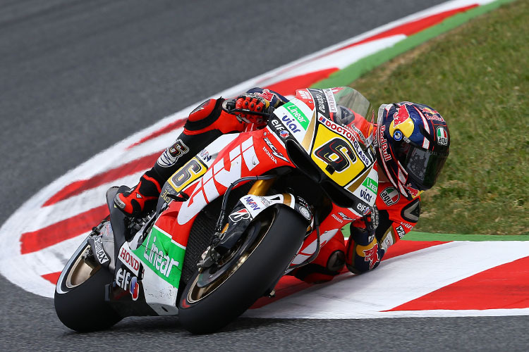 Stefan Bradl heute beim Test in Barcelona