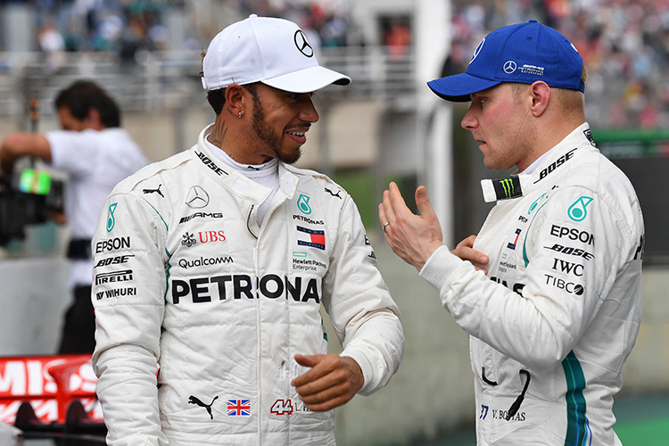 Lewis Hamilton und Valtteri Bottas