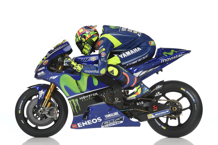 Valentino Rossi auf der 2017-Yamaha