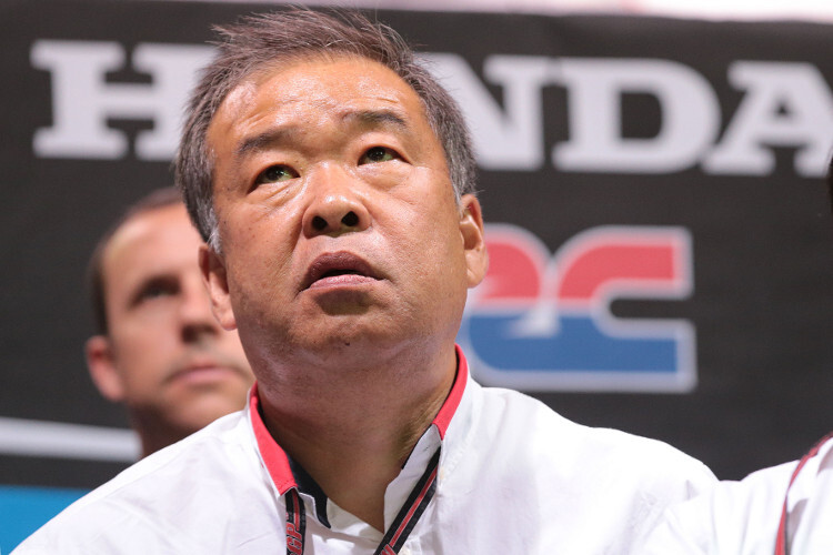 HRC-Vizepräsident Shuhei Nakamoto hatte 2015 nicht immer Freude an den MotoGP-Rennen