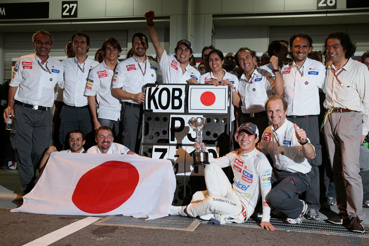 Kamui Kobayashi in Suzuka 2012: Rang 3 mit Sauber