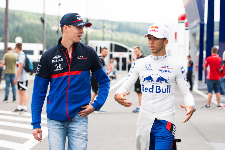 Daniil Kvyat und Pierre Gasly