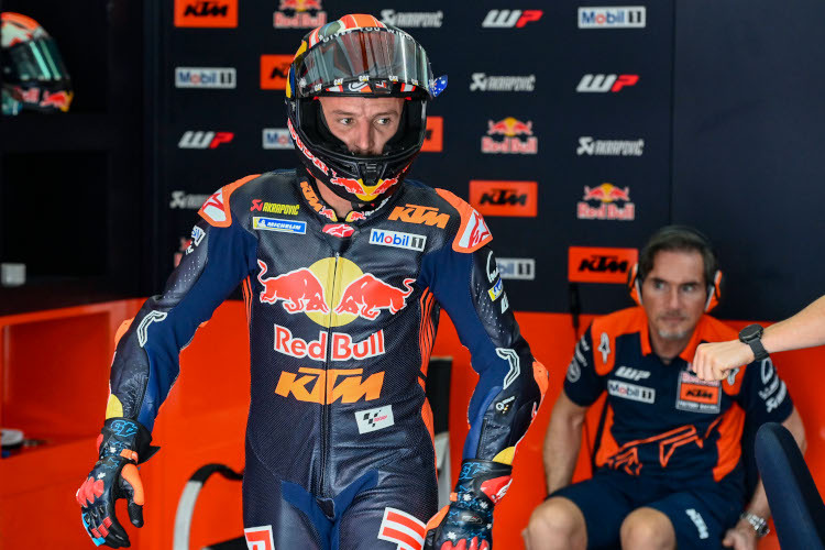 Jack Miller am neuen Arbeitsplatz in der Red Bull-KTM-Box