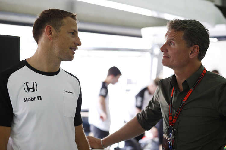 Jenson Button mit David Coulthard in Sepang