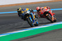 Im Q1 trafen Tom Lüthi und Marc Márquez aufeinander