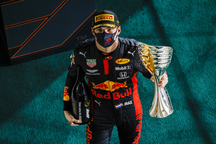 Max Verstappen nach seinem Sieg beim Abu Dhabi-GP