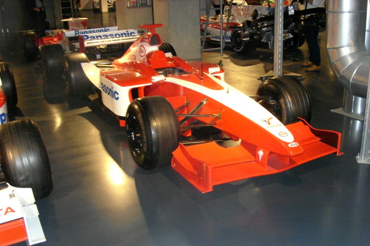 Das Testauto aus 2001 zum Einstieg in die Formel 1