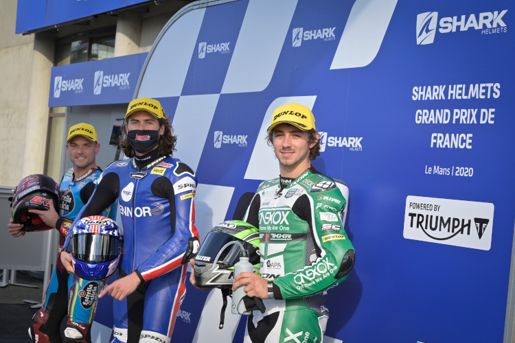 Die erste Startreihe: Sam Lowes, Joe Roberts und Remy Gardner